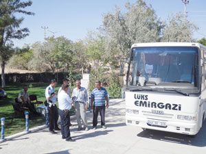 Emirgazi'de okul servis araçlarına denetim