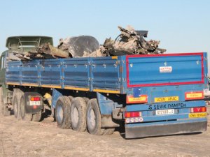 Düşen Uçağın Enkazı Kaldırıldı