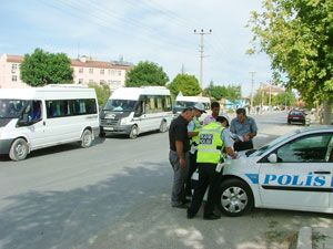 Kulu'da öğrenci servisleri denetleniyor