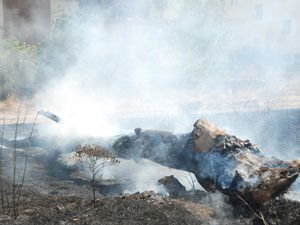 Akşehir'de ot yangını büyümeden söndürüldü