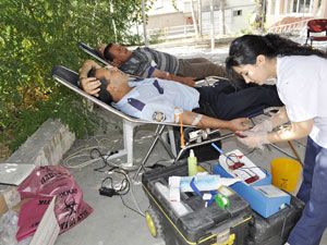 Halkapınar'da kan bağışı kampanyası