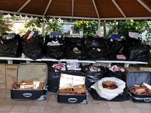 7 bin paket kaçak sigara ele geçirildi