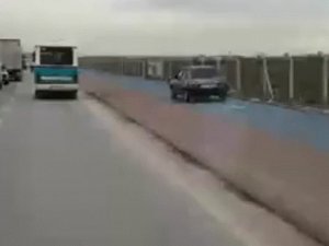 Bisiklet yolunda hız yaptı!