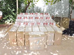 25 bin paket kaçak sigara ele geçirildi