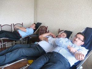Emirgazi'de Kızılay için kan bağışı yapıldı