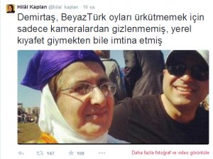 Hilal Kaplan'ın olay Demirtaş tweeti!