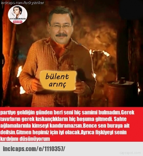 Bülent Arınç Melih Gökçek Caps'leri