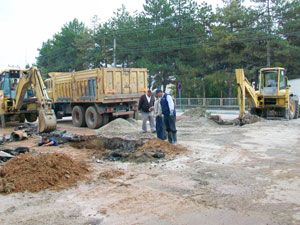 Beyşehir'de karayolunda göçük
