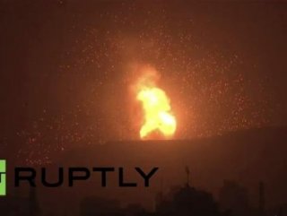 Arap uçakları Sana'yı vurdu: 40 ölü