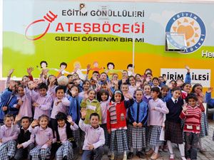 Ateşböceği Gezici Eğitim Gönüllüleri Halkapınar'da