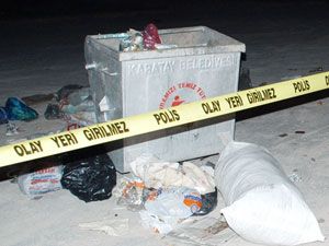 Çöp konteynerinde 6 adet mermi bulundu