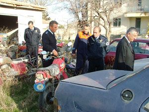Kulu Emniyeti’nin bahçesi motosikletlerle doldu 