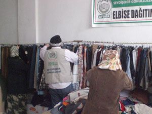 Seydişehir'de kıyafet yardımı