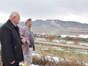 Tarlaları su bastı