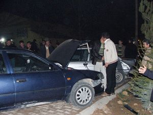 Kalp krizi geçiren sürücü kaza yaptı