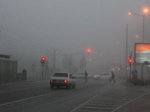 Konya'da sis ulaşımı olumsuz etkiledi
