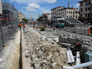 Yeni tramvay hattı açılmadan tadilata girdi