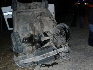 Alkol keyfi kazayla son buldu