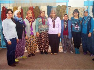 Karapınar’da dokuma kursuna yoğun ilgi