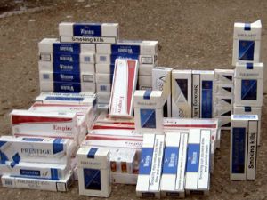 640 paket kaçak sigara ele geçirildi
