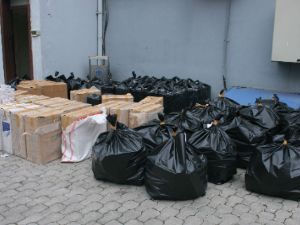 60 Bin paket kaçak sigara ele geçirildi