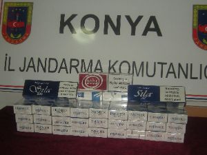 320 paket kaçak sigara ele geçirildi