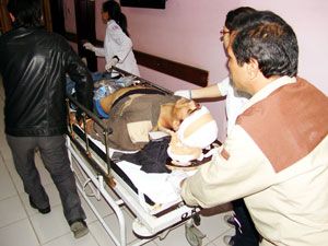 Akşehir'de trenin çarptığı çoban ağır yaralandı