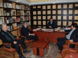 Arslan ve Özdemire tebrik ziyaretleri