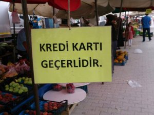 Kredi kartı pazar tezgahlarında