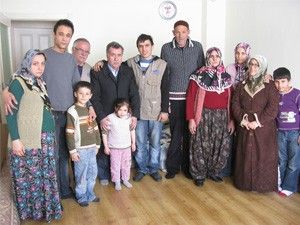 Yangın mağduru aileye destek