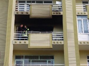 Evde çıkan yangın kısa sürede söndürüldü