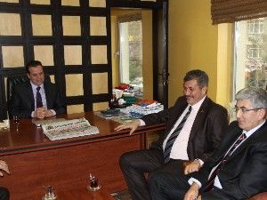 İsmail Turandan tebrik ziyareti