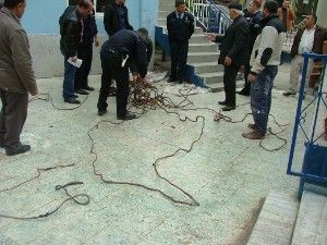 Kulu'da bakır kablo hırsızlığı