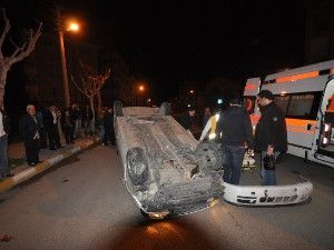 Karamanda trafik kazası: 2 yaralı