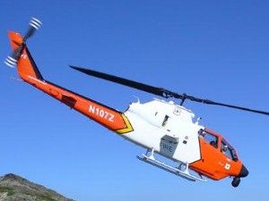 Dağlık alana helikopter düştü