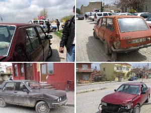 Ağabeyinin aracıyla 5 araca çarptı