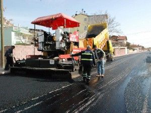 Karataya'da asfalt çalışmaları başladı