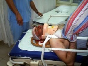 Kamyonetin çarptığı bisikletli ağır yaralı