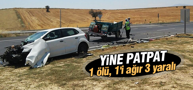 Konya'da trafik kazası: 1 ölü, 1'i ağır 3 yaralı