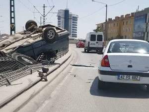 Şahin tramvay yoluna uçtu