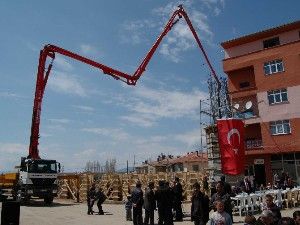 Hüyük Merkez Camiinin temeli törenle atıldı