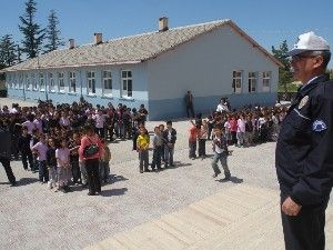 Ereğlide öğrencilere trafik eğitimi verildi