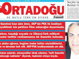 MHP'nin gazetesinden Türkeş'e çok sert tepki