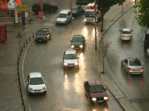 Konya'da sağanak yağış