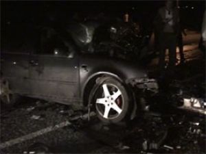 Polisler kaza yaptı: 2 şehit - Video