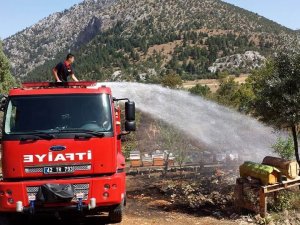 Beyşehir Ve Derebucak’ta Arazi Yangınları