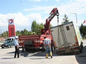 Vinçle kurtarıldı