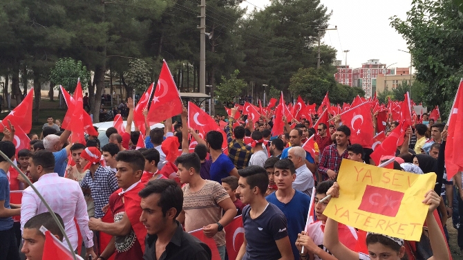 Mardin'de PKK protesto edildi