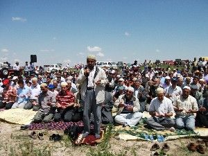 Karapınar'da yağmur için şükür duası yapıldı