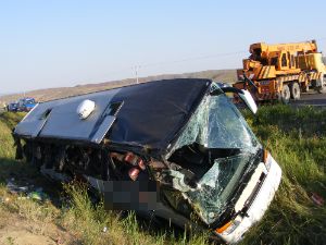 Konya Samsun seferi yapan otobüs devrildi: 52 yaralı